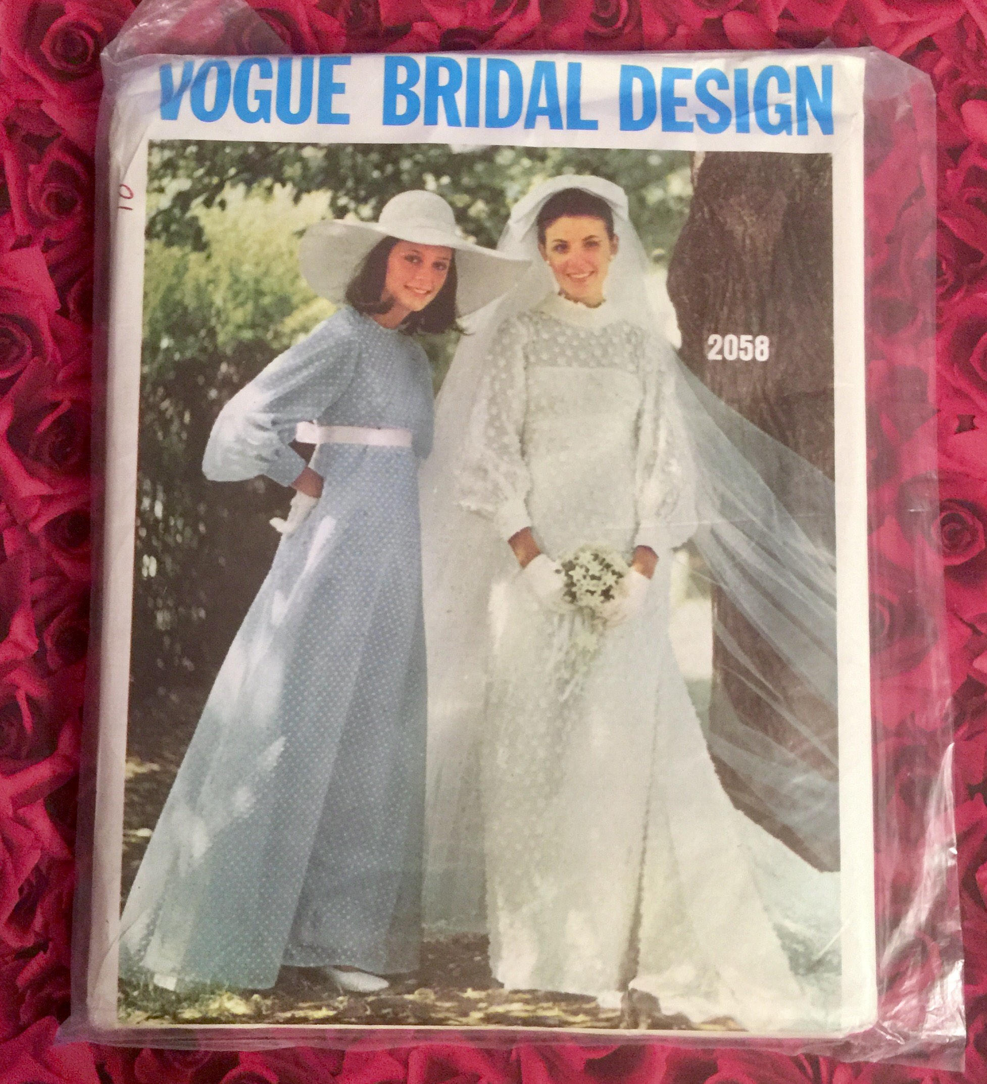 60's Uncut Bridal Dress Sewing Pattern #2058 - Etsy