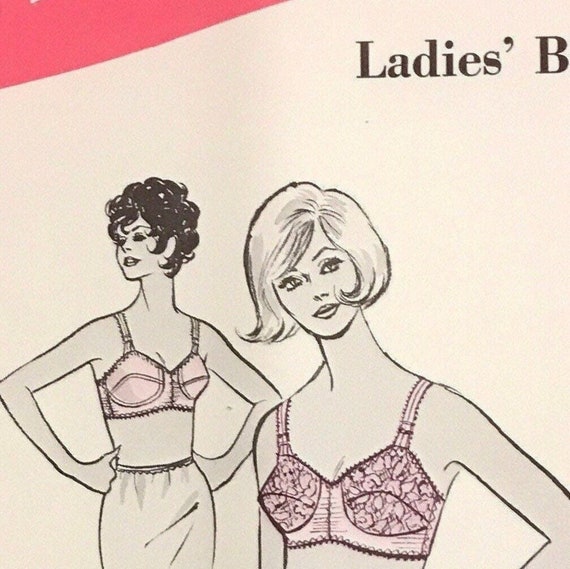 1969 Uncut Vintage Ladies Bra Pattern 