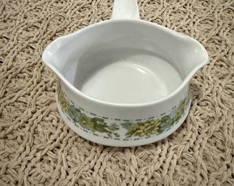Vintage Noritake Progression Springfield 9026 Gravy Boat | Made in Japan | Mid-Century Floral Stoneware | Replacement Piece