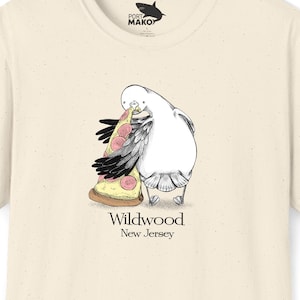 Wildwood - Jersey Shore Seagull - Unisex Soft T-Shirt | Hand-Drawn Seagull Design for Jersey Shore Towns