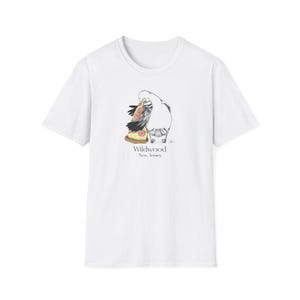 Wildwood - Jersey Shore Seagull - Unisex Soft T-Shirt | Hand-Drawn Seagull Design for Jersey Shore Towns White