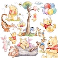 5000 px 40 png. Vintage Clip Art Winne the pooh. High-Res PNG Images (Digital Download).