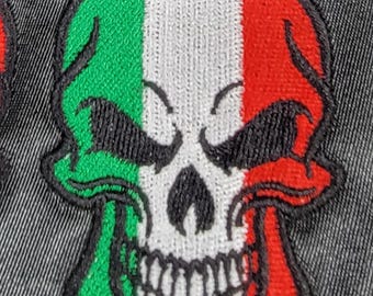 ITALY ITALIAN BIKER RACING FLAG PATCH Patches Backpack BADGE IRON R2 EMBROIDERED - Foto 6