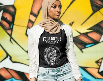 Courageous Warrior Tee - Inspirational Unisex Cotton Shirt
