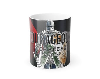 Courageous Fearless Warrior Knight Mug | Color Morphing 11oz