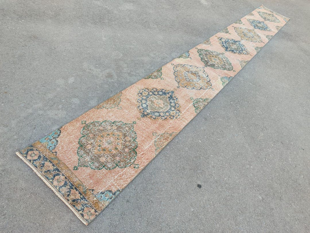 Persian Runner 2x20, Oushak Runner Rug, Heriz Runner Rug 2x20, Turkish ...