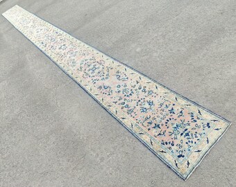 Tapis de passage Heriz 2 x 25, tapis de passage persan 2 x 25, tapis de passage extra long, tapis de passage herki 2 x 25, tapis de passage long vintage, tapis de passage maigre