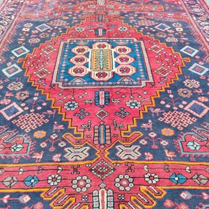 Persian antique rug 6x9, heriz rug, persian rug 6x9, malayer rug 6x9, rugs for living room, antique rug 6x9, afghan rug antique, vintage rug