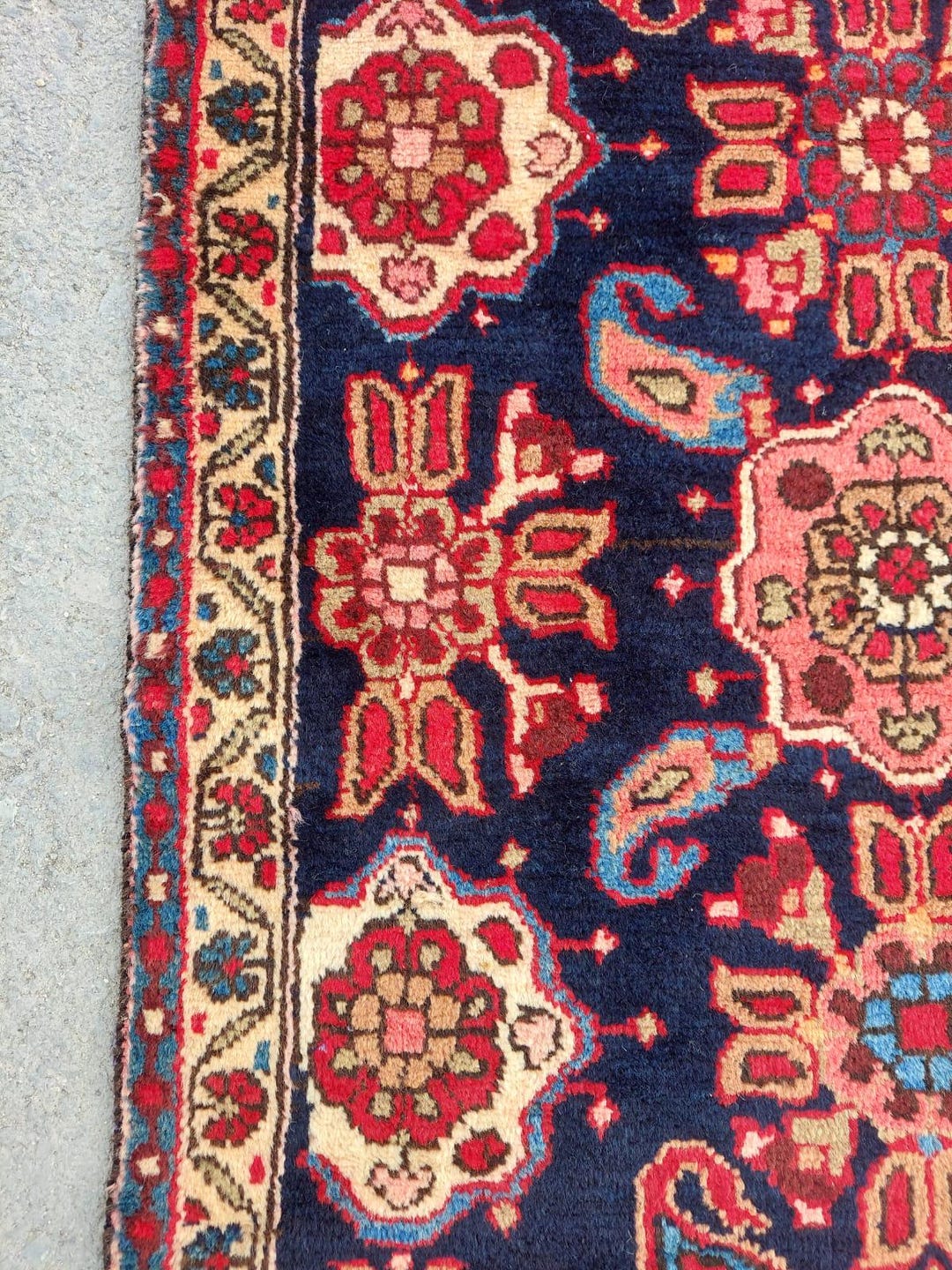 Persian Floral Rug 4x9, Afghan Runner Rug 4x9, Oriental Rug 4x9, Oushak ...
