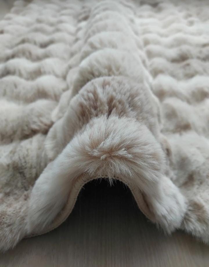 Ultra soft rabbit fur plush genuine woven base rug, bedroom rug, kids room rug, baby room rug, living room rug, soft rug, fluffy rug