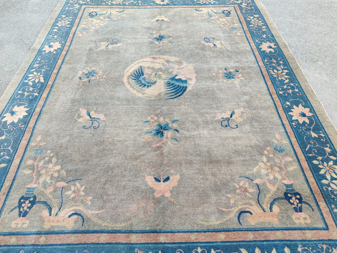 8x11 China Rug, Rugs for Living Room 8x11, Antique Chinese Rug 8x11 ...