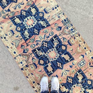 Persian runner 3x9, afghan runner 3x9, heriz rug, kitchen runner 3x9, oushak runner 3x9, runner rug 3x9, heriz rug, antique runner 3x9