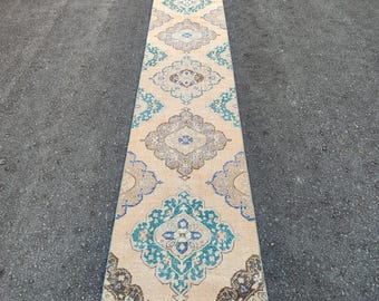Tapis de passage persan 2 x 25, tapis de passage oushak vintage, tapis de passage extra long, tapis de passage herki 2 x 25, tapis de passage maigre, tapis de passage de couloir, tapis heriz