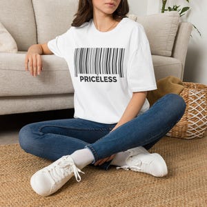 Priceless Barcode T-Shirt | Minimal Graphic Tee