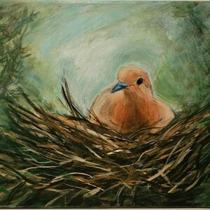 Nesting Dove original painting