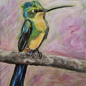 Hummingbird Original Acrylic Painting