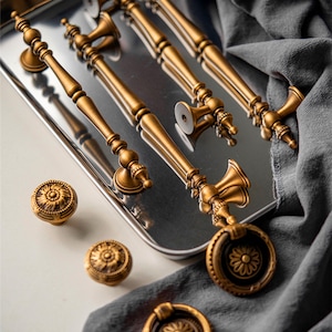 European Brass Wardrobe Pulls/Vintage Luxury Stripe Cabinet Cabinet Pulls/Dresser Knob Pulls/Wardrobe Door Pulls/ Kitchen Pulls/Home Deco