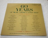 Vintage Record LP Gated and Double Albums, 60 Years of Music Amrica Loves Best, RCA Victor Records, 1959