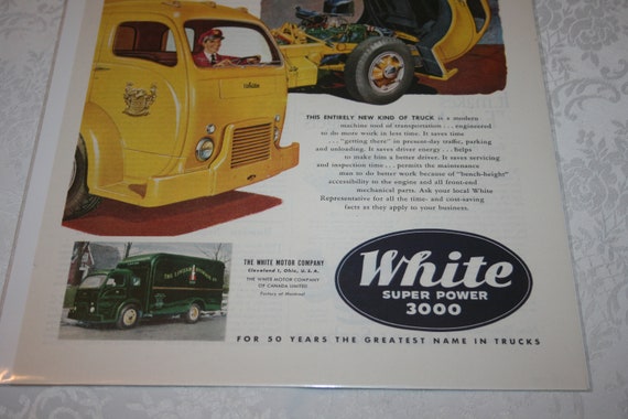 Vintage 1950s White Super Power Truck White Motor Company - Etsy