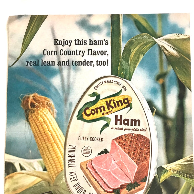Vintage Original Magazine Ad Advertisement Corn King Ham Ham Etsy