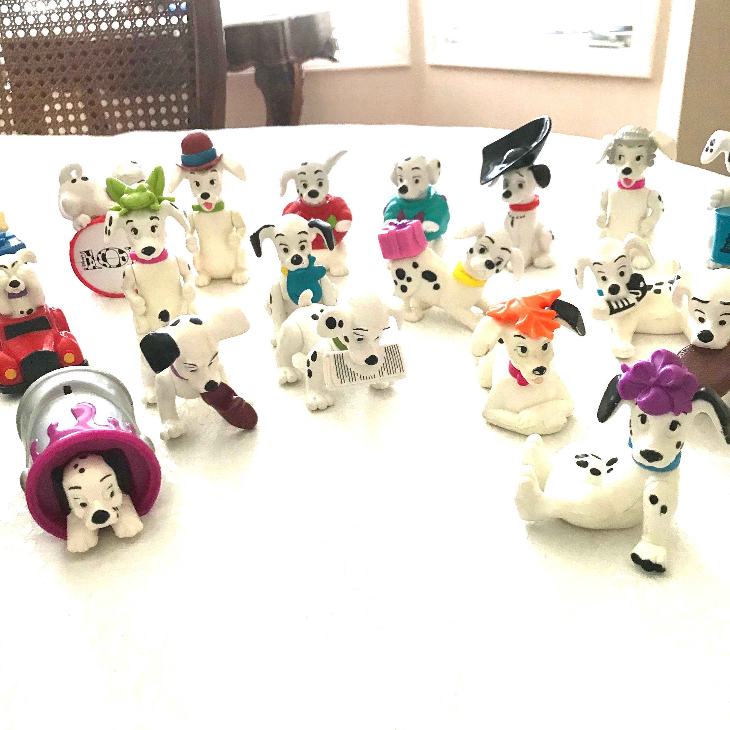 1996 McD 101 Dalmatian TOY Ornament #73 DOS with BLUE Collar 1 BLACK EAR 1996 McD 101 Dalmatian TOY Ornament #73 DOS with BLUE Collar 1 BLACK EAR