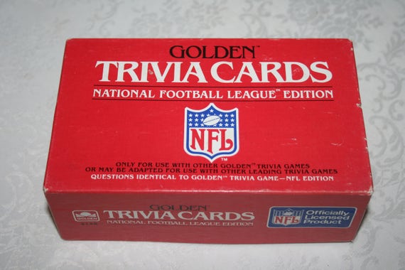 Vintage Golden Trivia Cards National Football League Edition Etsy