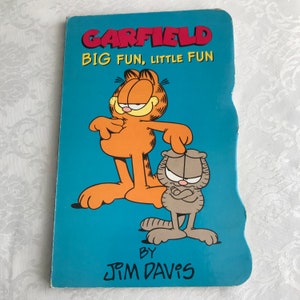 Vintage Childrens Board Book, Garfield Big Fun, Little Fun, By Jim Davis, 1997