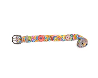 Vintage Handmade Woven Floral Embroidered Adjustable Size  display picture 3