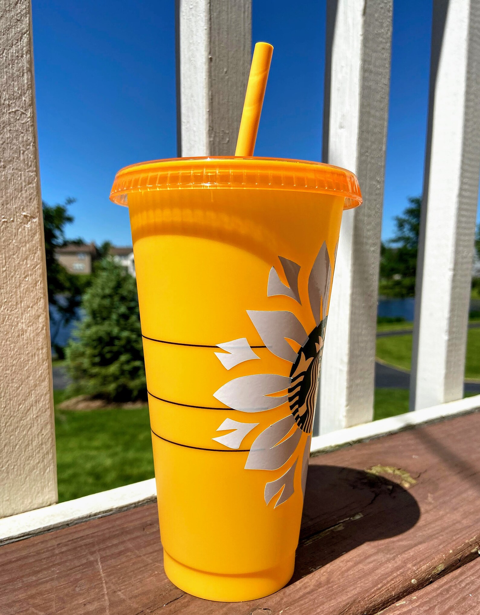 Starbucks Yellow Custom Color Change Cup/cold Cup/starbucks Etsy UK