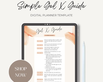 Gel X Nails Guide | Step by Step Guide | How to Apply Gel X Nails | Printable Guide