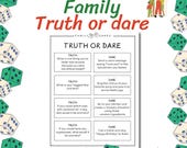 Truth or Dare Game: Family Reunion Printable (PDF)