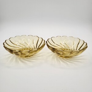 Vintage Hazel Atlas Amber Swirl Bowl
