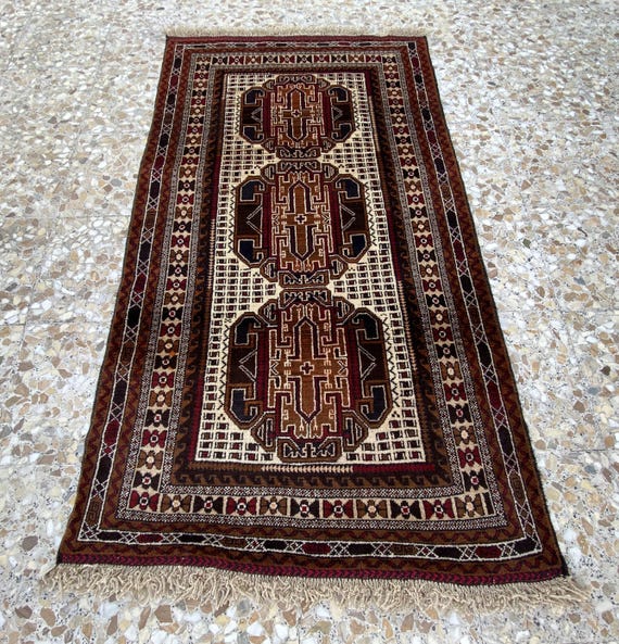 インドキリム ウール 手織り 192×136cm