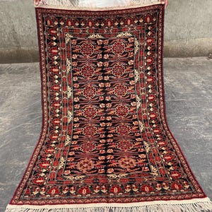 Best Price, 3 x 4.8 Ft Afghan Fine Quality Ala Khoja Baluch Rug, Hand Knotted Nomadic Wool Rug, Tribal Oriental Decor Carpet, Bedroom Rug