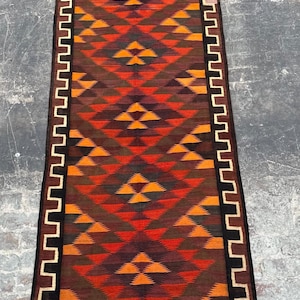 Best Price, Afghan Handwoven Kilim Runner 4.8x13.9 Ft | Tribal Nomadic Long Hallway Rug | Vintage Flat Weave Rustic Wool Kilim | Boho Decor