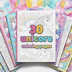 Unicorn Coloring Pages | 30 Unicorn Coloring Pages For Kids | Kids Coloring Pages | Girls Coloring Pages | Unicorn Sheets