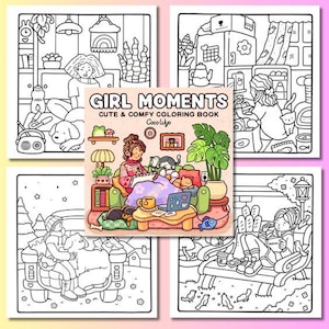 Girl Moments Vol. 2: Cozy Daily Activities for Relaxation 77 Coloring Book Pages by Coco Wyo