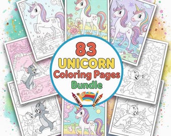 Unicorn Coloring Pages Kids Printable Sheets Girls Book Activity Pack
