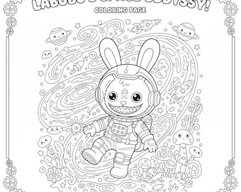 Dibujos para colorear de Labubu: 80 láminas de dibujos animados adorables para niños (PDF y PNG)