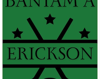 Colgador de puerta para equipos deportivos juveniles: descarga digital personalizable / Etiqueta para casillero de hockey / Letrero para puerta de hotel en torneos