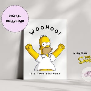 ¡Guau! / Tarjeta de cumpleaños / Los Simpsons / DESCARGA DIGITAL