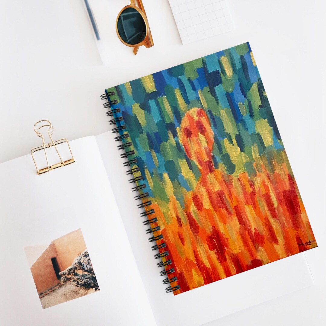 Artist Spiral Notebook: Vibrant Abstract Art, Ruled Line Journal - Etsy