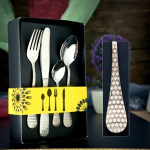Handmade Dining UTENSIL SET Fork Spoon Knife Bridesmaid Groomsmen Gift for Her Mom Women Kitchen Housewarming Wedding Set
