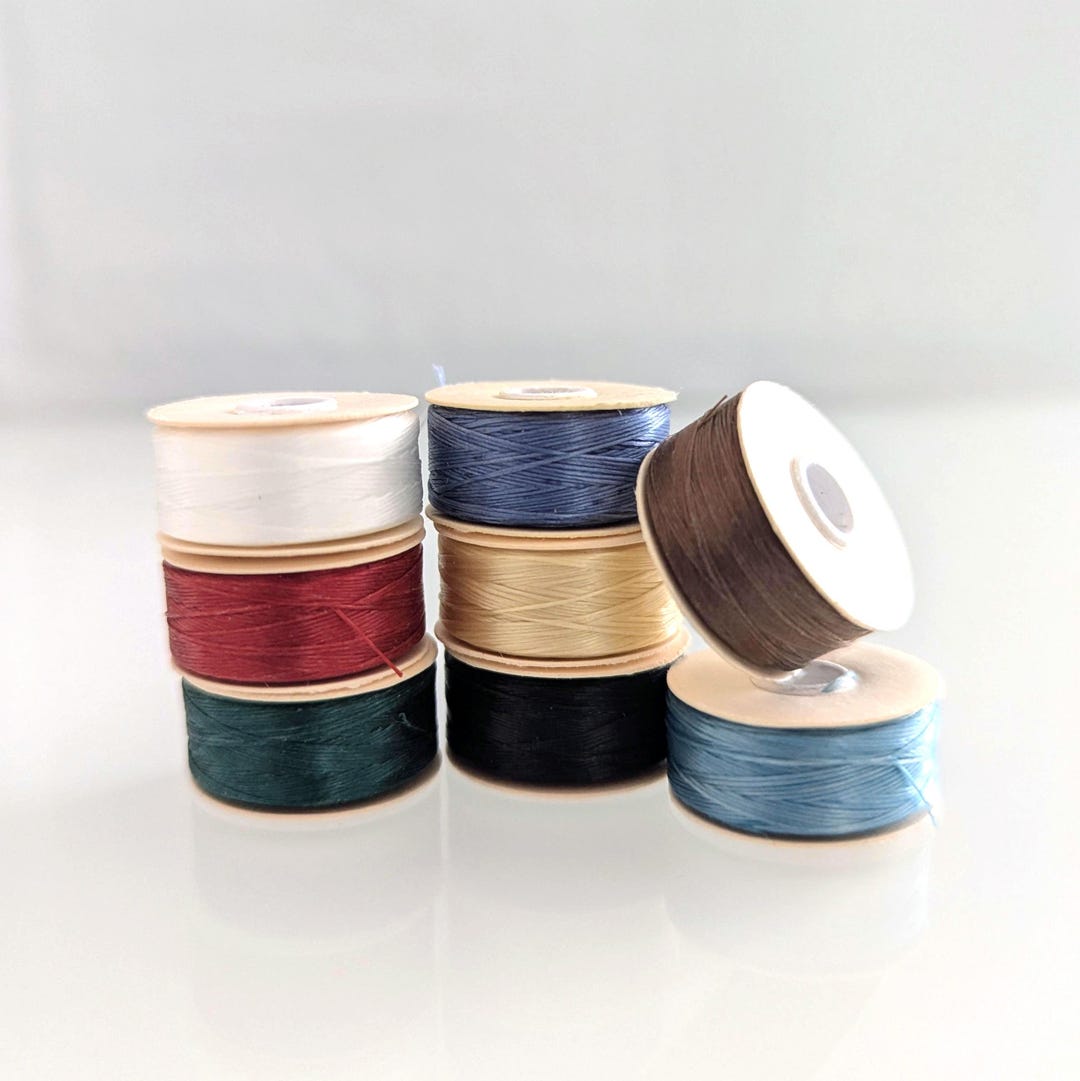 Nymo Thread Size D 0.30mm Diameter, 64 Yard/58.5 Meter per Spool, Made