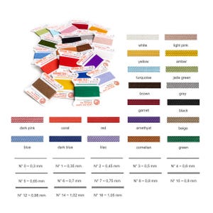 グリフィンシルク糸 2枚パック（4メートル/4.4ヤード/157インチ）で販売。色とサイズをお選びください。