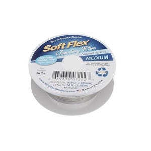 Soft Flex 49 Strand Beading Wire - Medium 0.19 Diameter - 10 Feet Nylon Design Wire