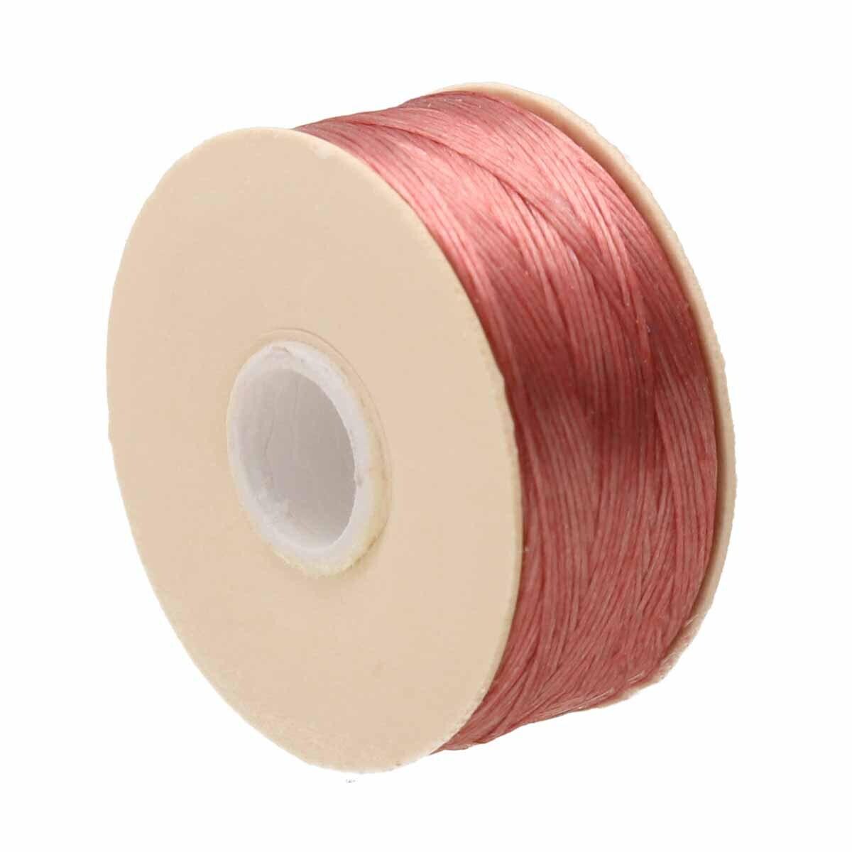 NYMO Nylon Beading Thread Size D - 3 Bobbins 64 Yards Each For Delica Beads In Light Pink, Cathay Blue & Lilac Purple