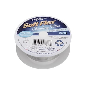 Soft Flex 21 Strand Beading Wire - Fine 0.14 Diameter - 100 Feet Design Wire