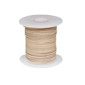 Genuine Leather Cord 0.5mm Natural, Sold per 25 meters / 27 yards spool Made in India