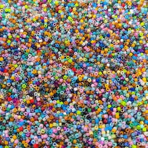 Miyuki Delica Seed Beads Glass #11 Mixed Colors. Sold per 7.2-Gram Package.